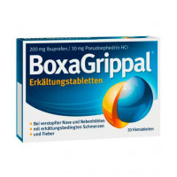 Таблетки от простуды и гриппа BOXAGRIPPAL Erkältungstabletten 200 mg/30 mg FTA 20 шт ANGELINI Pharma
