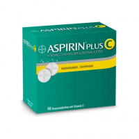 Шипучие таблетки Аспирина с витамином С ASPIRIN plus C Brausetabletten 40 шт Bayer Шипучие таблетки Аспирина с витамином С ASPIRIN plus C Brausetabletten 40 шт Bayer
