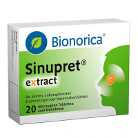 Таблетки от насморка SINUPRET extract überzogene Tabletten 20 шт Bionorica