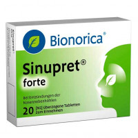 Таблетки от насморка SINUPRET forte überzogene Tabletten 20 шт Bionorica