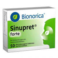 Таблетки от насморка SINUPRET forte überzogene Tabletten 50 шт Bionorica