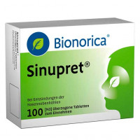 Таблетки от насморка SINUPRET überzogene Tabletten 100 шт Bionorica