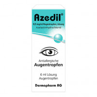 Капли для глаз от аллергии с азеластин гидрохлоридом AZEDIL 0,5 mg/ml Augentropfen Lösung 6 мл DERMAPHARM