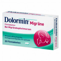 Средство от мигрени DOLORMIN Migräne Filmtabletten 20 таблеток Dolormin