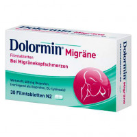 Средство от мигрени DOLORMIN Migräne Filmtabletten 30 таблеток Dolormin