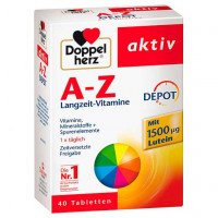 Таблетки мультивитамин DOPPELHERZ A-Z Depot Tabletten 40 шт DoppelHerz