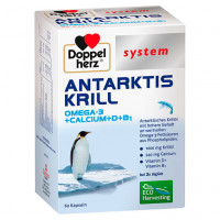 Капсулы Омега-3 + кальций DOPPELHERZ Antarktis Krill system Kapseln 60 шт DoppelHerz