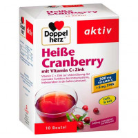 Витамин С с клюквой и цинком DOPPELHERZ heiße Cranberry m. Vit. C+Zink Granulat 10 шт DoppelHerz