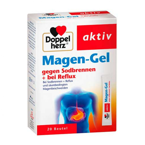 Гель против изжоги в пакетиках DOPPELHERZ Magen-Gel gegen Sodbrennen+bei Reflux 20 шт DoppelHerz Гель против изжоги в пакетиках DOPPELHERZ Magen-Gel gegen Sodbrennen+bei Reflux 20 шт DoppelHerz
