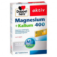 Витамины с магнием и калием DOPPELHERZ Magnesium+Kalium Tabletten 60 шт DoppelHerz