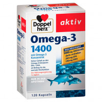 Капсулы Омега-3 актив DOPPELHERZ Omega-3 1.400 Kapseln 120 шт DoppelHerz