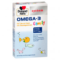 Капсулы Омега-3 для всей семьи DOPPELHERZ Omega-3 family Gel-Tabs system Kautabl 60 шт DoppelHerz