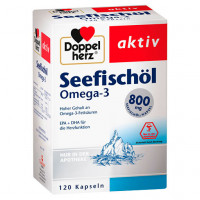 Рыбий жир DoppelHerz Seefischöl Omega-3 800 mg 120 капсул DoppelHerz