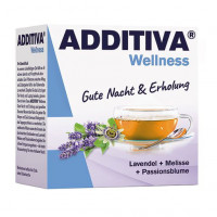 Сочетание лаванды мелиссы и пассифлоры ADDITIVA Wellness Gute Nacht & Erholung Pulver 10X10 гр Dr.B.Scheffler Сочетание лаванды мелиссы и пассифлоры ADDITIVA Wellness Gute Nacht & Erholung Pulver 10X10 гр Dr.B.Scheffler