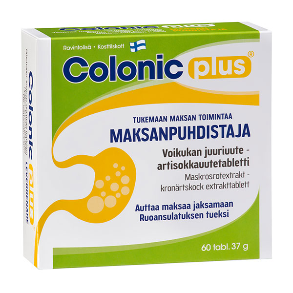Препарат для очистки печени Colonic plus Maksanpuhdistaja 60 таблеток Hankintatukku Препарат для очистки печени Colonic plus Maksanpuhdistaja 60 таблеток Hankintatukku