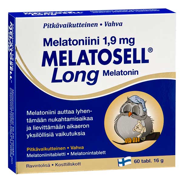 Таблетки для сна с мелатонином Melatosell Long Melatoniini 1,9 mg 60 шт Hankintatukku Таблетки для сна с мелатонином Melatosell Long Melatoniini 1,9 mg 60 шт Hankintatukku