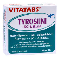Препарат для щитовидной железы Vitatabs Tyrosiini + Jodi & Seleeni 60 таблеток Hankintatukku