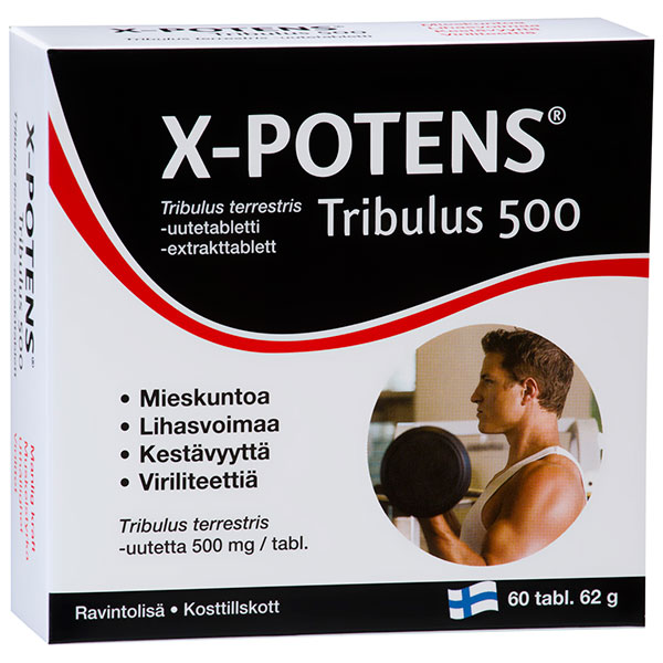 Витамины для мужчин X-Potens Tribulus 500 60 таблеток Hankintatukku Витамины для мужчин X-Potens Tribulus 500 60 таблеток Hankintatukku