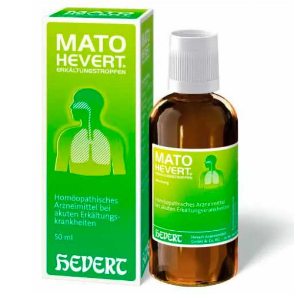Капли от простуды MATO Hevert Erkältungstropfen 100 мл HEVERT Капли от простуды MATO Hevert Erkältungstropfen 100 мл HEVERT