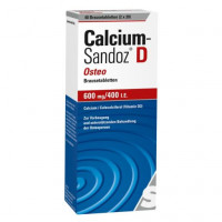 Шипучие таблетки с кальцием CALCIUM SANDOZ D Osteo Brausetabletten 40 шт HEXAL