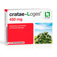 Экстракт боярышника для здоровья сердца CRATAE LOGES 450 mg Filmtabletten 100 таблеток Loges