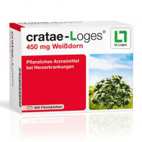 Экстракт из трав для укрепления сердца CRATAE-LOGES 450 mg Weißdorn Filmtabletten 200 шт Loges