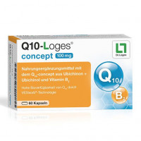 Уникальное сочетание убихинона и убихинола Q10-LOGES concept 100 mg Kapseln 60 шт Loges