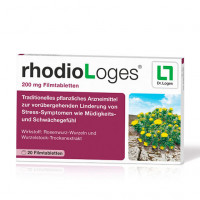Препарат от стресса с корнем розы RHODIOLOGES 200 mg Filmtabletten 20 таблеток Loges