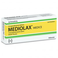 Таблетки при запорах с бисакодилом MEDIOLAX Medice magensaftresistente Tabletten 50 шт MEDICE