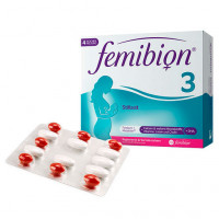 Комбинированный набор витаминов для кормления грудью Femibion 3 imetys 28 tablettia + 28 kapselia Merck