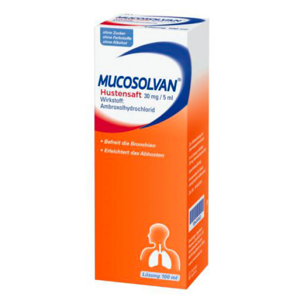 Препарат лазолван от кашля MUCOSOLVAN Saft 30 mg/5 ml 100 мл MUCOSOLVAN Препарат лазолван от кашля MUCOSOLVAN Saft 30 mg/5 ml 100 мл MUCOSOLVAN