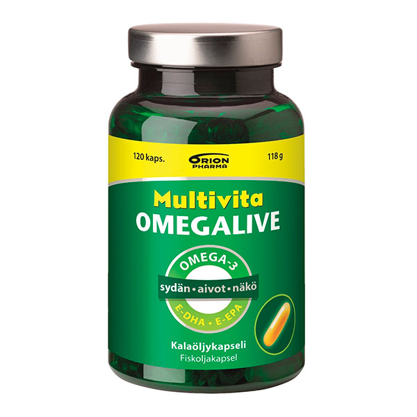 Рыбий жир MULTIVITA OMEGALIVE BASIC KAPS 120 капсул MultiVita Рыбий жир MULTIVITA OMEGALIVE BASIC KAPS 120 капсул MultiVita