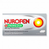 Таблетки от лихорадки и головной боли NUROFEN Immedia 400 mg Filmtabletten 12 шт Nurofen Таблетки от лихорадки и головной боли NUROFEN Immedia 400 mg Filmtabletten 12 шт Nurofen