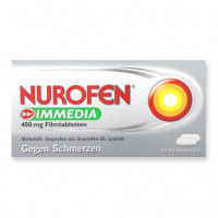 Таблетки от лихорадки и головной боли NUROFEN Immedia 400 mg Filmtabletten 24 шт Nurofen Таблетки от лихорадки и головной боли NUROFEN Immedia 400 mg Filmtabletten 24 шт Nurofen