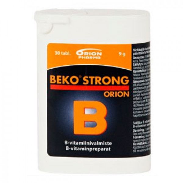 Витамин B BEKO STRONG 30 таблеток Orion Витамин B BEKO STRONG 30 таблеток Orion