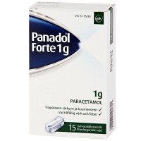 Таблетки жаропонижающие PANADOL FORTE 1 G KALVOPÄÄLLYSTEINEN 15 шт GlaxoSmithKline