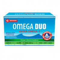 Рыбий жир в капсулах Duo Omega Vahva Omega-3 120 капсул Bioteekki