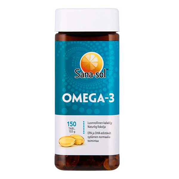 Рыбий жир Omega-3 150 капсул Sana-Sol Рыбий жир Omega-3 150 капсул Sana-Sol