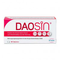 Фермент для расщепления гистамина в кишечнике DAOSIN Tabletten 10 таблеток Stada
