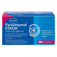 Свечи с парацетамолом от боли PARACETAMOL STADA 1000 mg Zäpfchen 10шт Stada