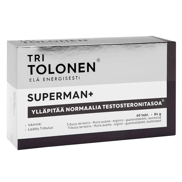 Витамины Superman для мужчин 60 таблеток Tri Tolonen Витамины Superman для мужчин 60 таблеток Tri Tolonen