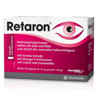 Пищевая добавка с цинком и экстрактом черноплодной рябины RETARON AMD Kapseln 90 шт URSAPHARM Пищевая добавка с цинком и экстрактом черноплодной рябины RETARON AMD Kapseln 90 шт URSAPHARM