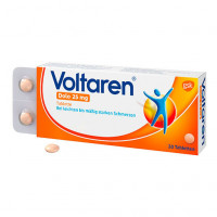 Таблетки от боли 25 мг диклофенака калия VOLTAREN Dolo 25 mg überzogene Tabletten 20 шт VOLTAREN
