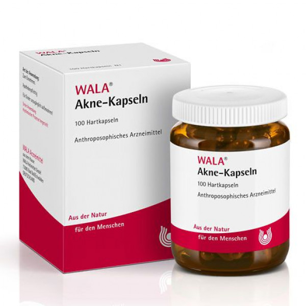 Капсулы от прыщей на коже AKNE KAPSELN 100 шт WALA Капсулы от прыщей на коже AKNE KAPSELN 100 шт WALA