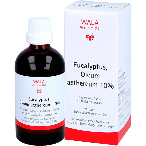 Эфирное масло для массажа EUCALYPTUS OLEUM äth.10% 100 мл WALA Эфирное масло для массажа EUCALYPTUS OLEUM äth.10% 100 мл WALA