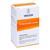 Препарат от вздутия живота и кишечных спазм BIRKENKOHLE comp. Hartkapseln 50 шт Weleda