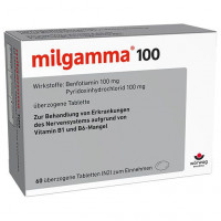 Для нервной системы витаминов В1 и В6 MILGAMMA 100 mg überzogene Tabletten 60 шт Worwag