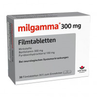 Для нервной системы витаминов В1 и В6 MILGAMMA 300 mg Filmtabletten 30 шт Worwag
