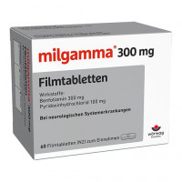 Для нервной системы витаминов В1 и В6 MILGAMMA 300 mg Filmtabletten 60 шт Worwag