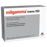 Для нервной системы витаминов В1 MILGAMMA mono 150 überzogene Tabletten 60 шт Worwag